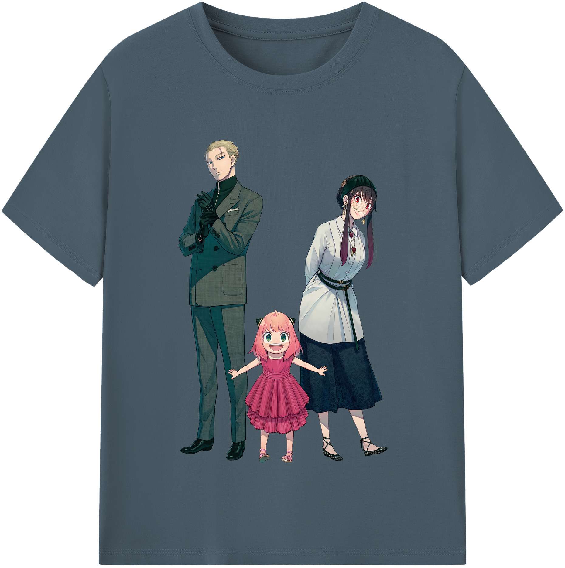 （画像用） SPY×FAMILY间谍家家酒 綿100％半袖Tシャツ（フロントプリント）